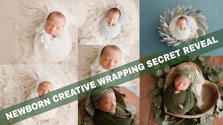 Potato Sack Newborn Wrapping Variations - Creative Wrap Secret Reveal |NEWBORN PHOTOGRAPHY VLOG #13|