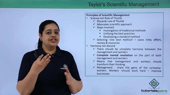 Class 12th – Taylor’s Scientific Management | Business Studies | Tutorials Point - DayDayNews