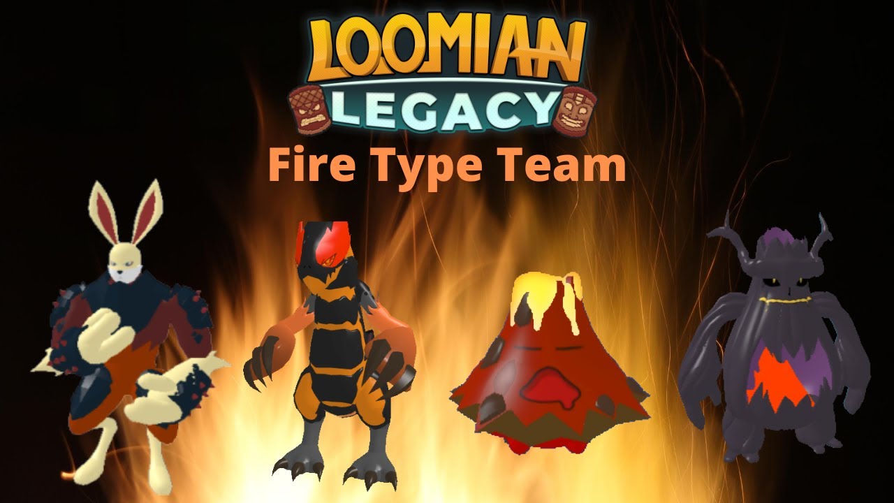 Full Fire Type Team  Loomian Legacy PVP 