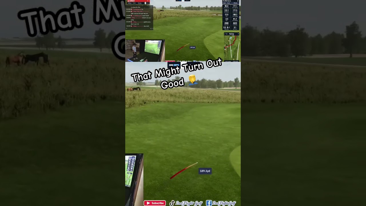 Plot Twist 😬 | Saw that Going Differently #simgolf #gspro #golfswing #vtrack
