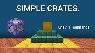 How to make a working crate system WITHOUT mods in Minecraft bedrock edition.