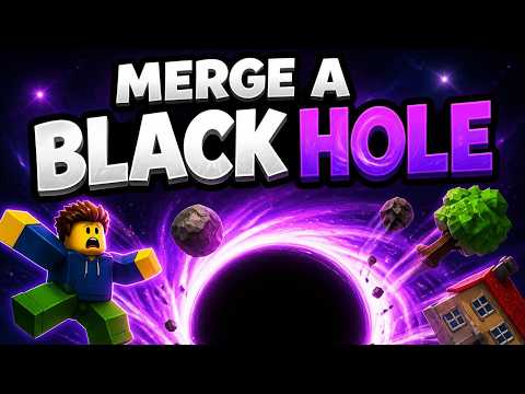 Raiding Bases with GIANT Black Holes! | Roblox Merge a Black Hole Gameplay