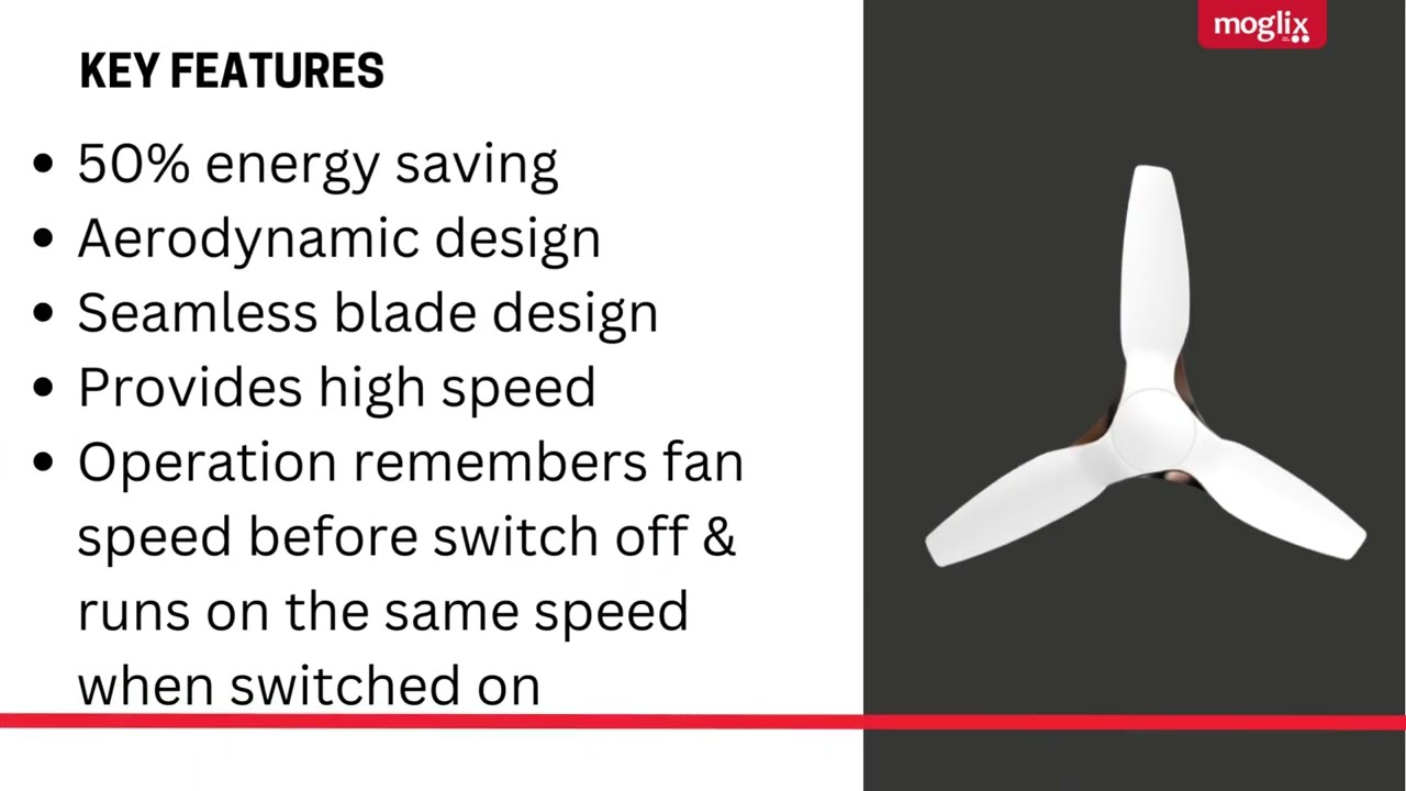 Buy Crompton Silent Pro Enso 42W Silk White Ceiling Fan with Remote, Sweep:  1225 mm Online At Best Price On Moglix