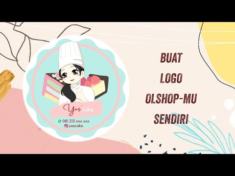 Cara Membuat Logo Usaha Online Shop Sendiri - YouTube