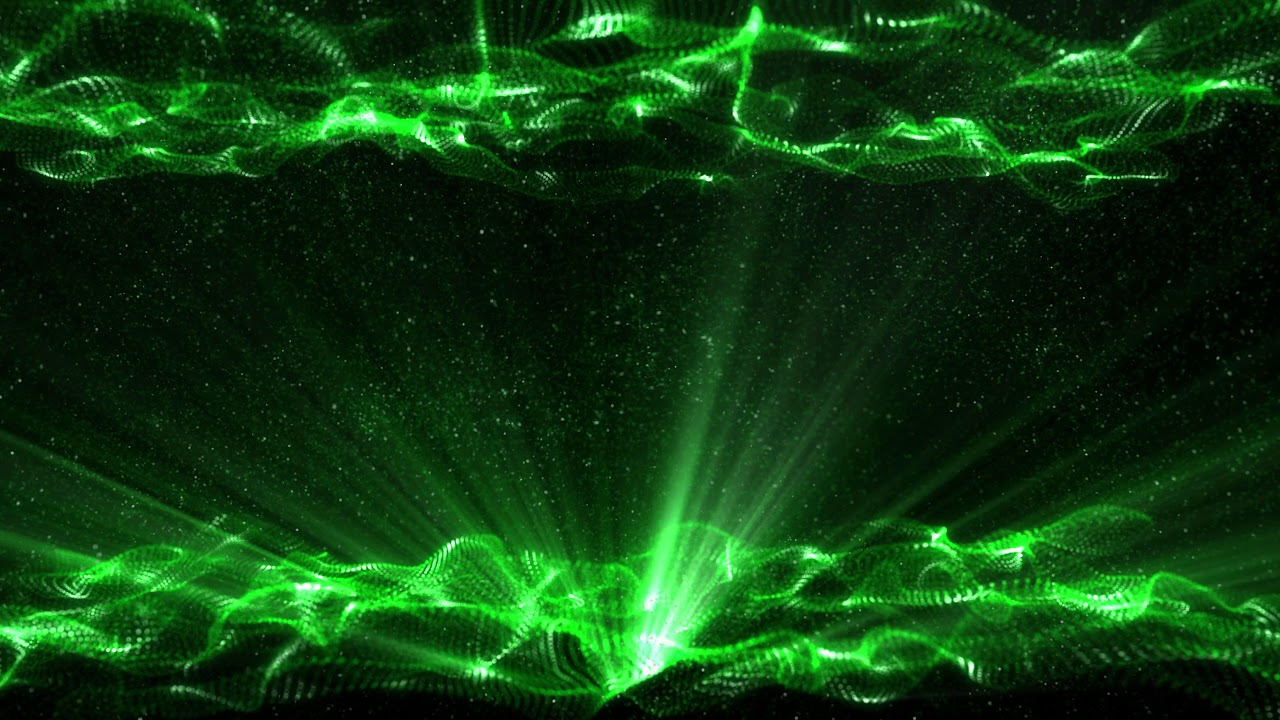  4K  Green  Waves Moving Background Title AAVFX Live 