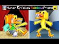 From HUMAN to YELLOW RAINBOW FRIEND!