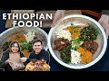 Trying out ETHIOPIAN FOOD!
