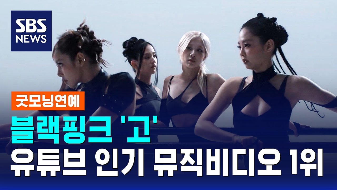 블랙핑크 '고', 유튜브 인기 뮤직비디오 1위 / SBS / 굿모닝연예