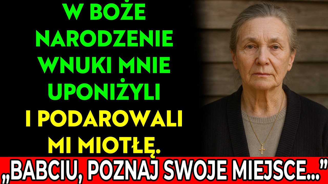 „Babciu, znaj swoje miejsce — ta miotła dla ciebie” — powiedziały wnuki w Boże Narodzenie. Ale po p…