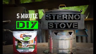 5 Min DIY Sterno Stove