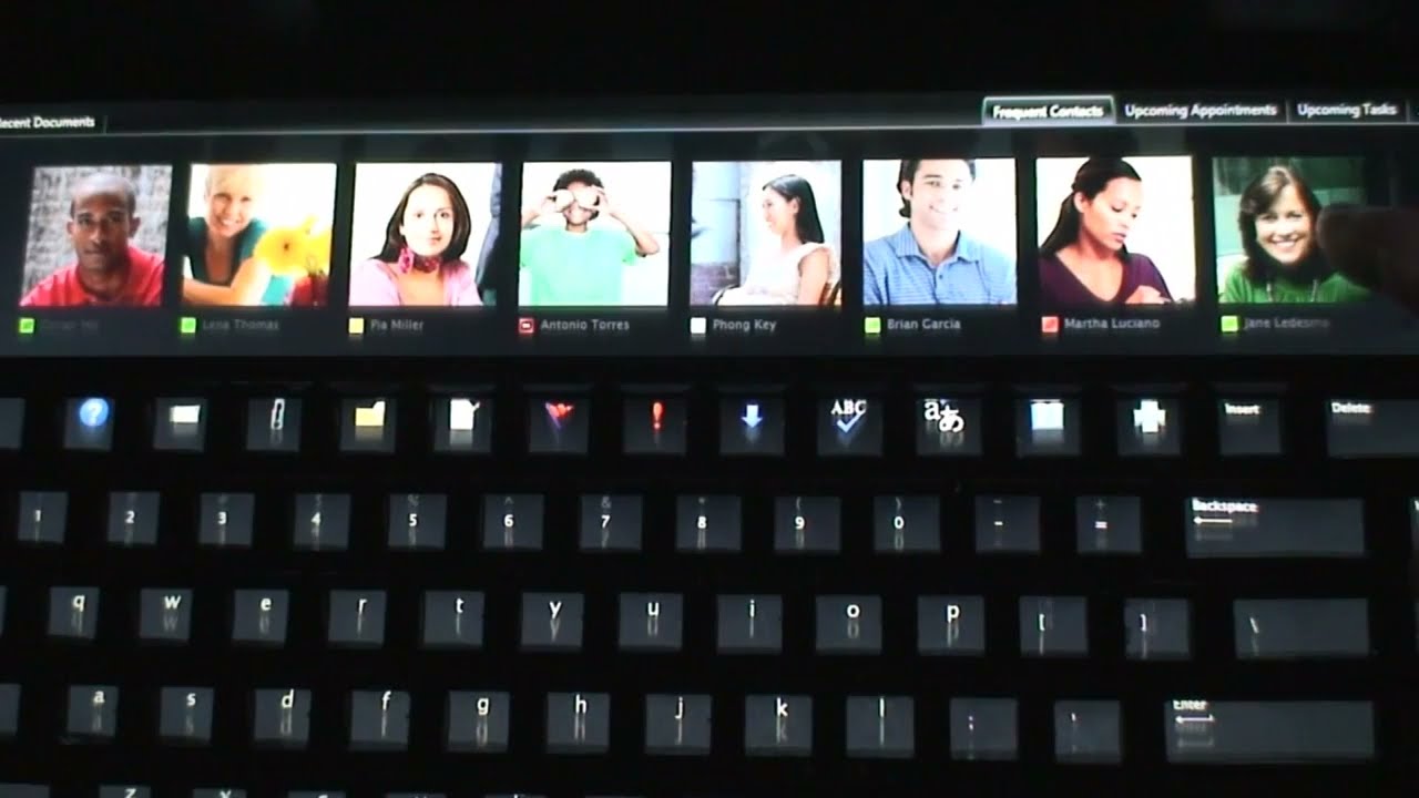 Video till Microsoft visar ny prototyp på ett LCD-baserat tangentbord