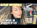 Week In A Wash N' Go | Alikay Naturals | Morning & Night Routine Included!