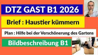 DTZ B1 Prüfung 2026 / Brief schreiben B1 / Bildbeschreibung B1 / Gemeinsam etwas planen B1