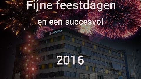 Fijne feestdagen en een succesvol 2016