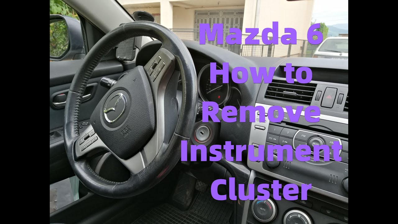 New Mazda 6 How to Remove Instrument Cluster.