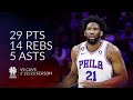 Joel Embiid 29 pts 14 rebs 5 asts vs Cavs 22/23 season