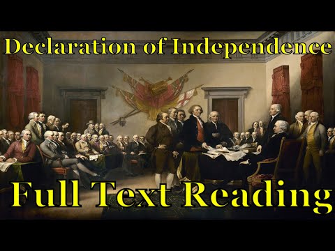 Reading the Declaration of Independence, full text