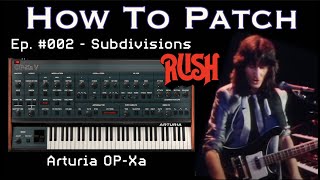 Recreating the synth sound from Rush - Subdivisions