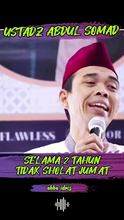 Ustadz Abdul Somad | selama 2 tahun tak sholat jumat #storywa #shorts #uas #abbaidris