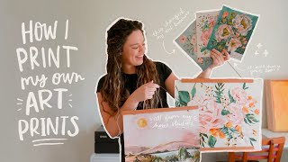 How I Make Art Prints from my Home Studio for my Art Business