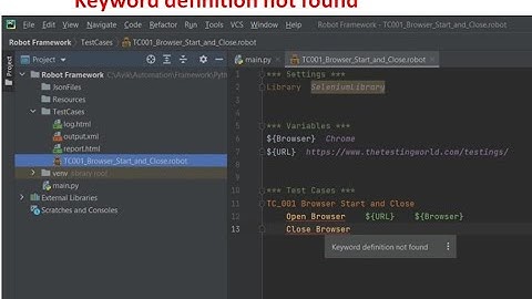 Robot Framework - Fixing Selenium keyword auto suggestions in PyCharm IDE, Intellibot plugin