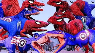 ALL SPIDER-MAN TEAM vs. ALL DC DINO PRO SUPERHERO TEAM in Dinosaurs Battle |SUPERHERO's STORY| by DINO HUNTER 555 views 1 month ago 1 hour, 23 minutes