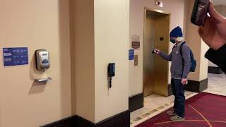 Scenic KONE Delta Traction elevators @ Embassy Suites - Sacramento, CA