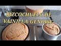 como hacer bizcochuelo de vainilla genoise super facil