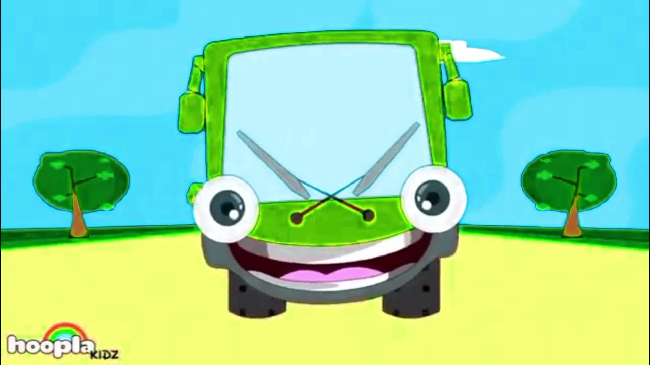 hooplakidz wheels on the bus green bus with dots YouTube