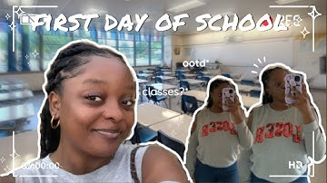 uni diaries | FIRST DAY OF SCHOOL VLOG + mini GRWM