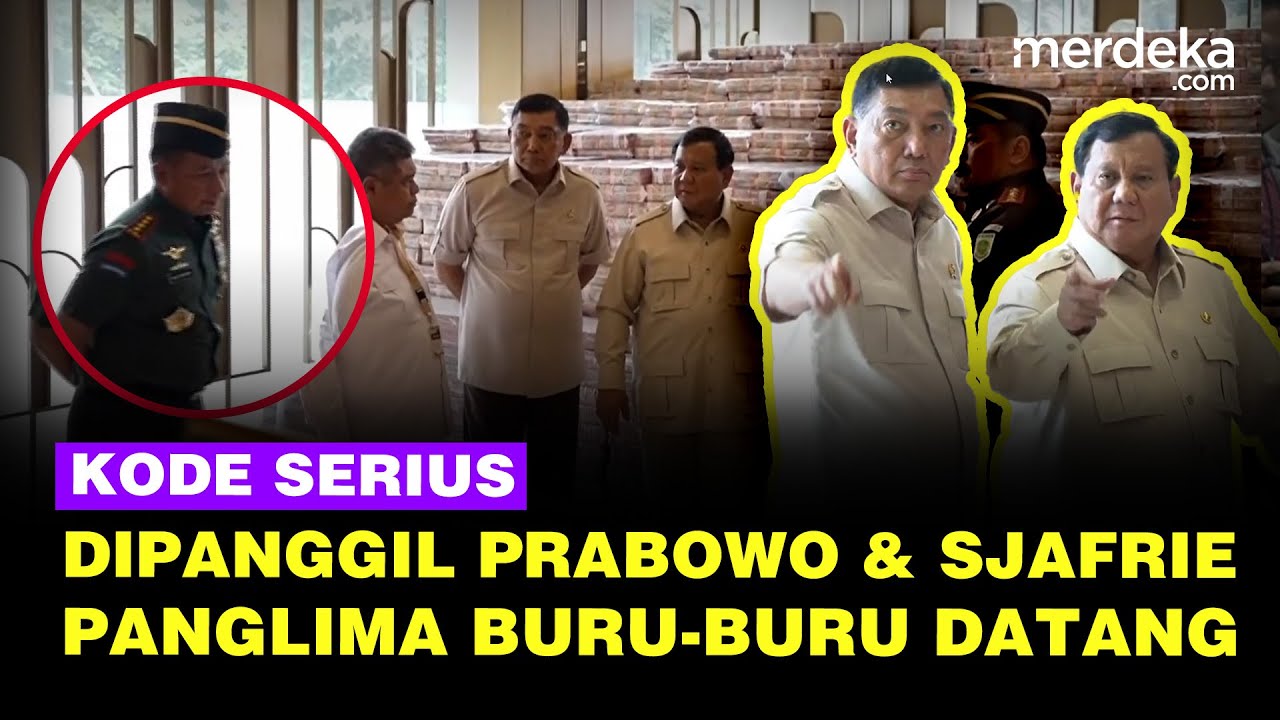 Serius Kode Prabowo & Sjafrie Angkat Tangan, Panglima TNI Agus sampai Buru-Buru Mendekat