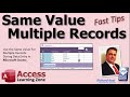 Dynamic default value use the same value for multiple records during data entry in microsoft access