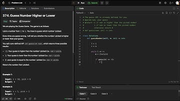 Leetcode 374 - Guess Number Higher or Lower - Python