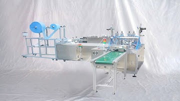 Disposable face masks making production equipment automatic 1+1 Type Mask maker آلة صنع أقنعة الوجه