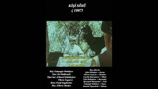 Ki̇şi̇ Sözü Fi̇lmi̇