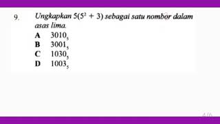 Contoh soalan asas nombor - penukaran asas
