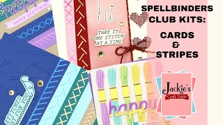 Fun Techniques & Ideas for Spellbinders April Club Kits | Making Cards with Stripes