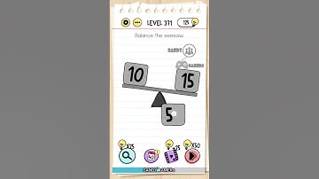 #braintest level 371 ( Balance the seesaw. )
