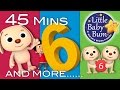 Number 6 Song | Plus Lots More Nursery Rhymes | 45 Minutes Compilation from Little Baby Bum!