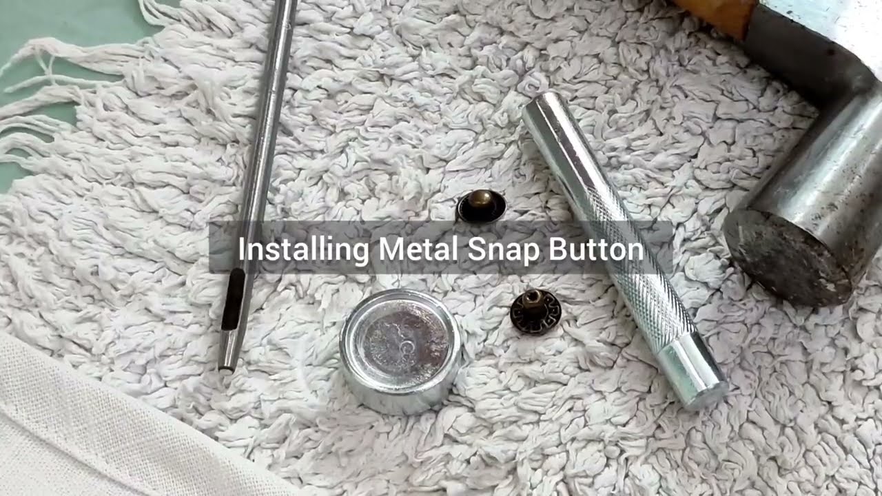 How to install metal snap buttons on clothes 