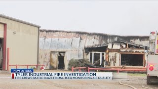Large fire near Tyler Pounds Airport under investigation, no injuries reported