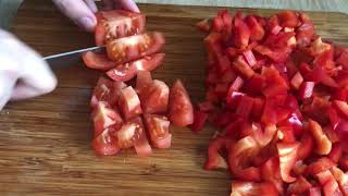 Вкуснейшая сливочная паста с курицей и овощами. Вкуснейшая сливочная паста с курицей и овощами.
