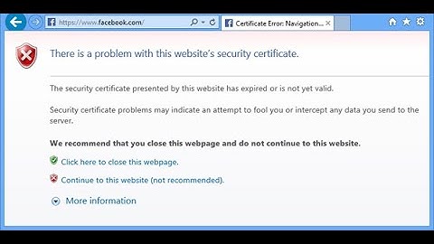 How To Fix Security Certificate Errors On Websites In Windows