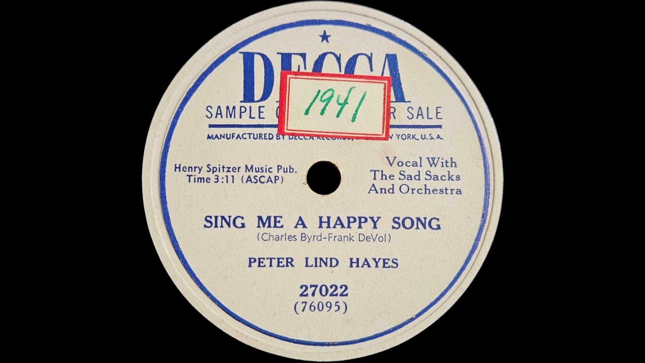 1950 Peter Lind Hayes - Sing Me A Happy Song