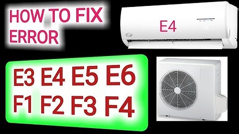 Air Conditioner Troubleshooting E4,E5,E6,F,F2,F3 Error Codes Hindi |How To Fix Error Air Conditioner