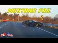 MUSTANG CRASHES INTO BARRIER AFTER IT *inexplicably* LOSES CONTROL