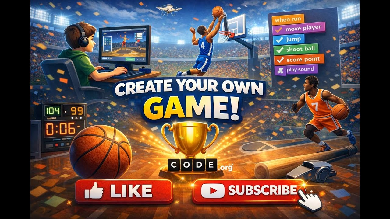 🏆 Code your own sports game using Code.org! 🎮 - YouTube