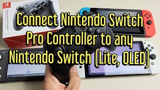 Подключите контроллер Nintendo Switch Pro к любому коммутатору Nintendo (Lite, OLED)