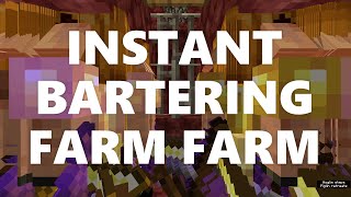 Minecraft Elegance: Instant Bartering Farm Farm (800k+ dph, Java 1.16*-1.19*)