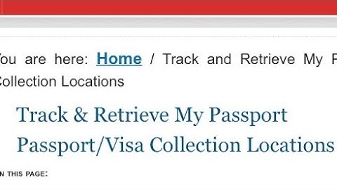 How to track US Passport after it has been issued by US Embassy